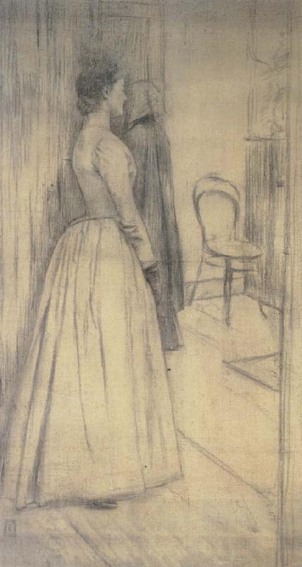 Fernand Khnopff Study of Marguerite Khnopff